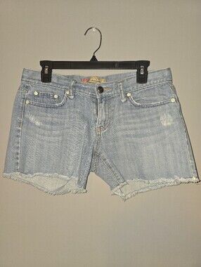 Old Navy Light Blue Frayed Denim Shorts
